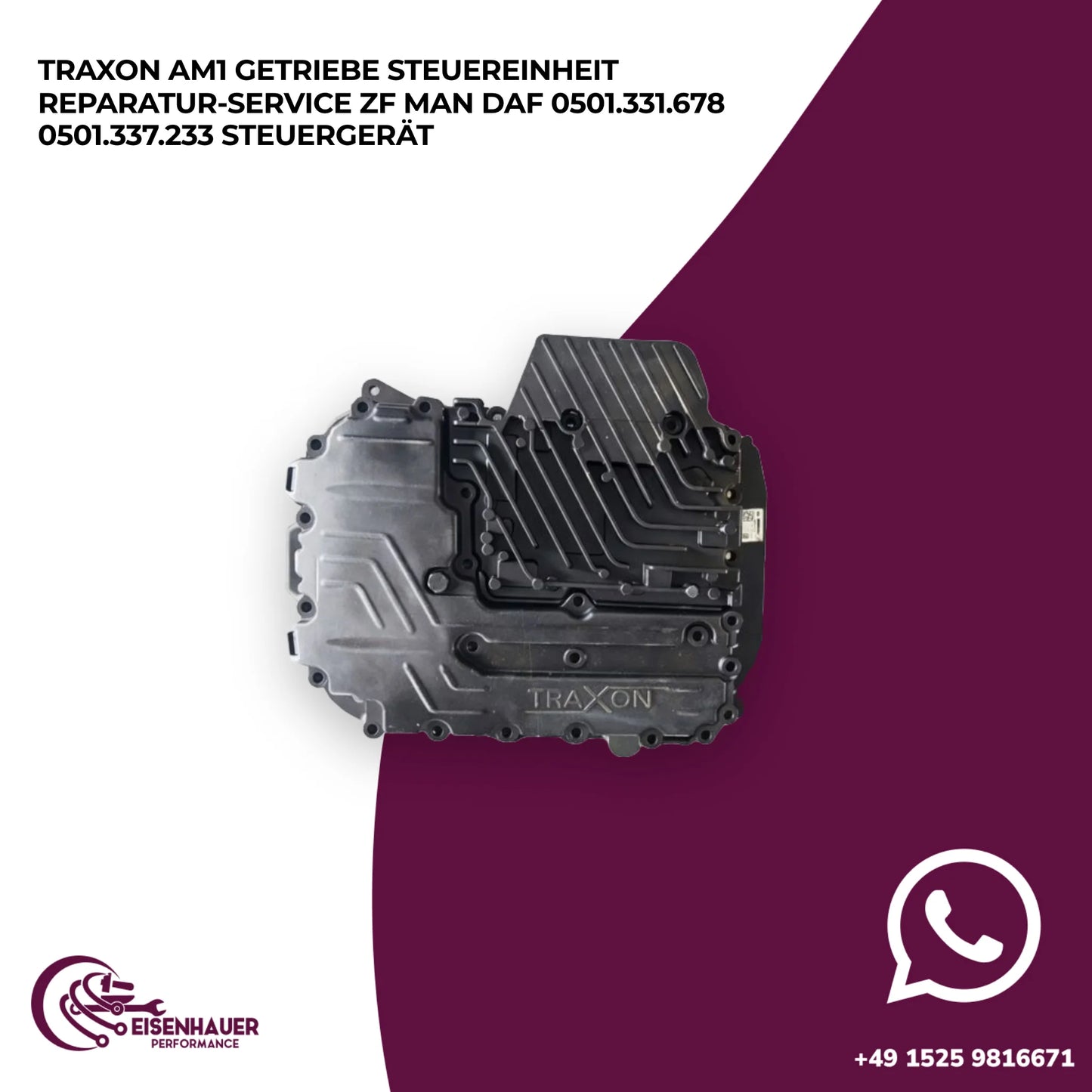 Traxon AM1 Getriebe Steuereinheit Reparatur Service ZF MAN DAF 0501.331.678 0501.337.233 Steuergerät