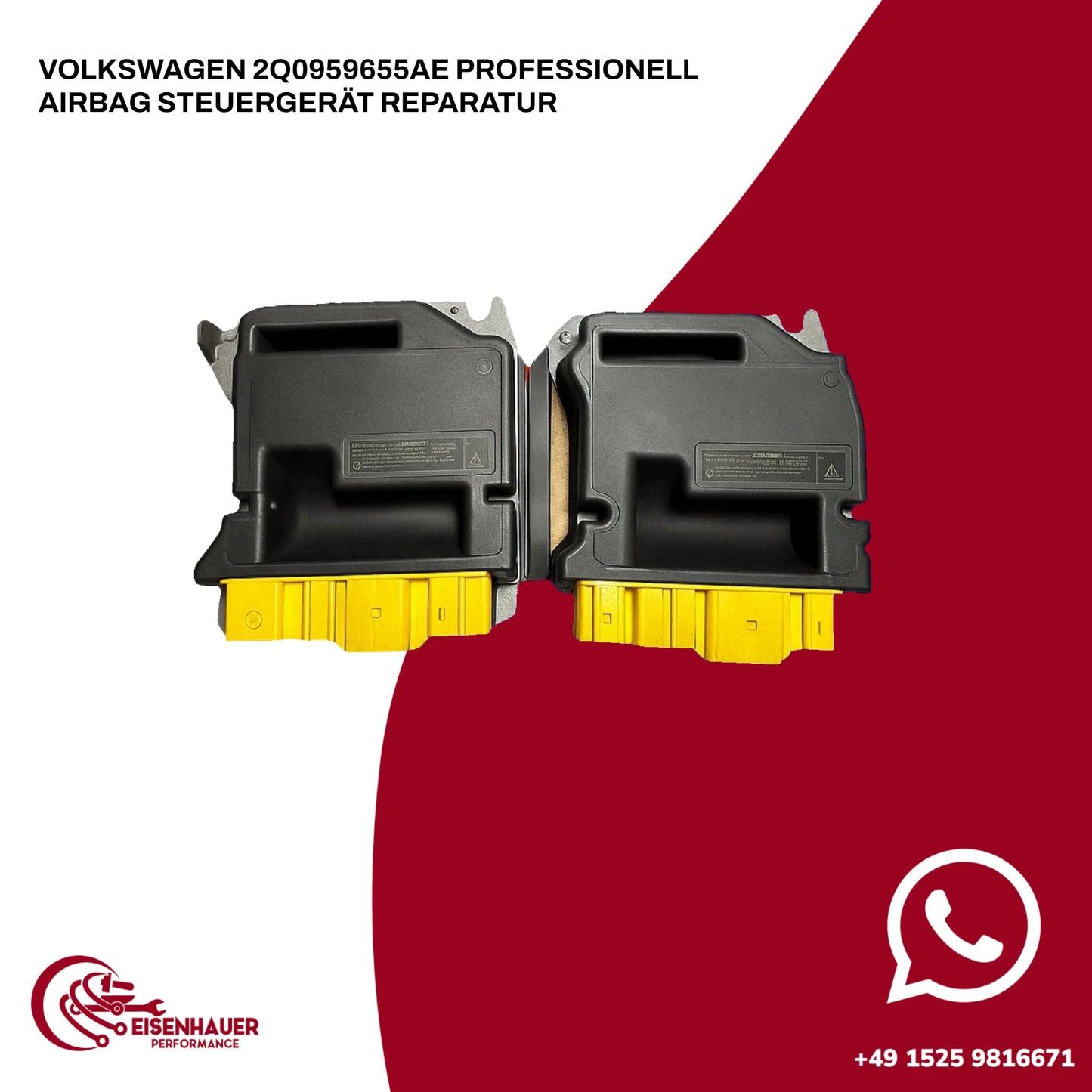 Volkswagen 2Q0959655AE  Professionell Airbag Steuergerät Reparatur