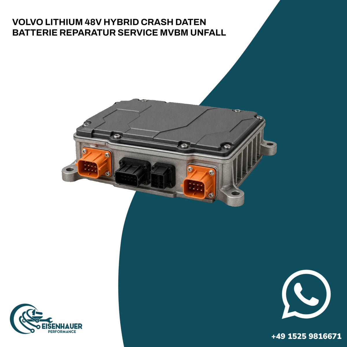 Volvo Lithium 48V HYBRID CRASH DATEN Batterie Reparatur Service MVBM Unfall