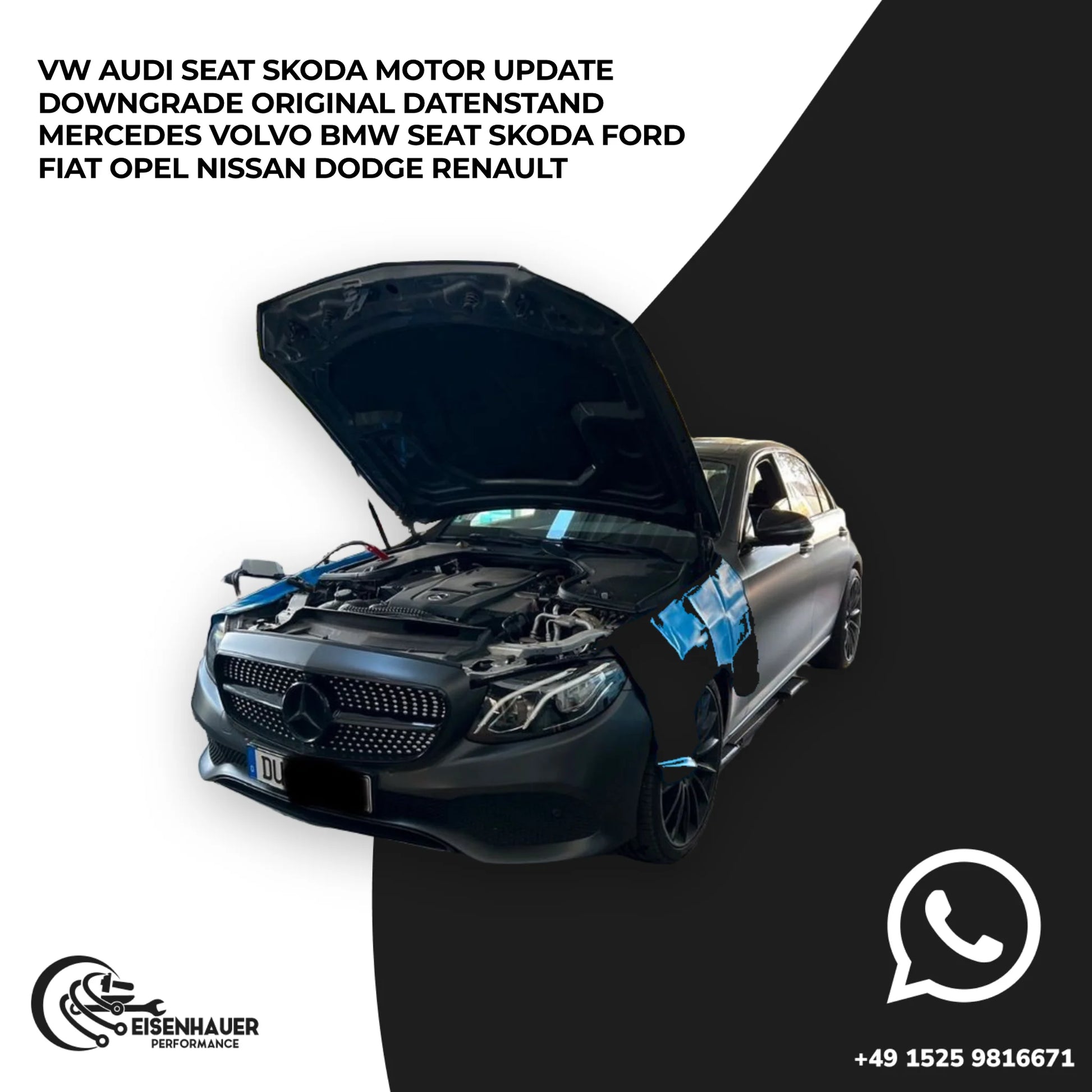 ️VW Audi Seat Skoda Motor Update Downgrade Original Datenstand Mercedes Volvo BMW Seat Skoda Ford Fiat Opel…