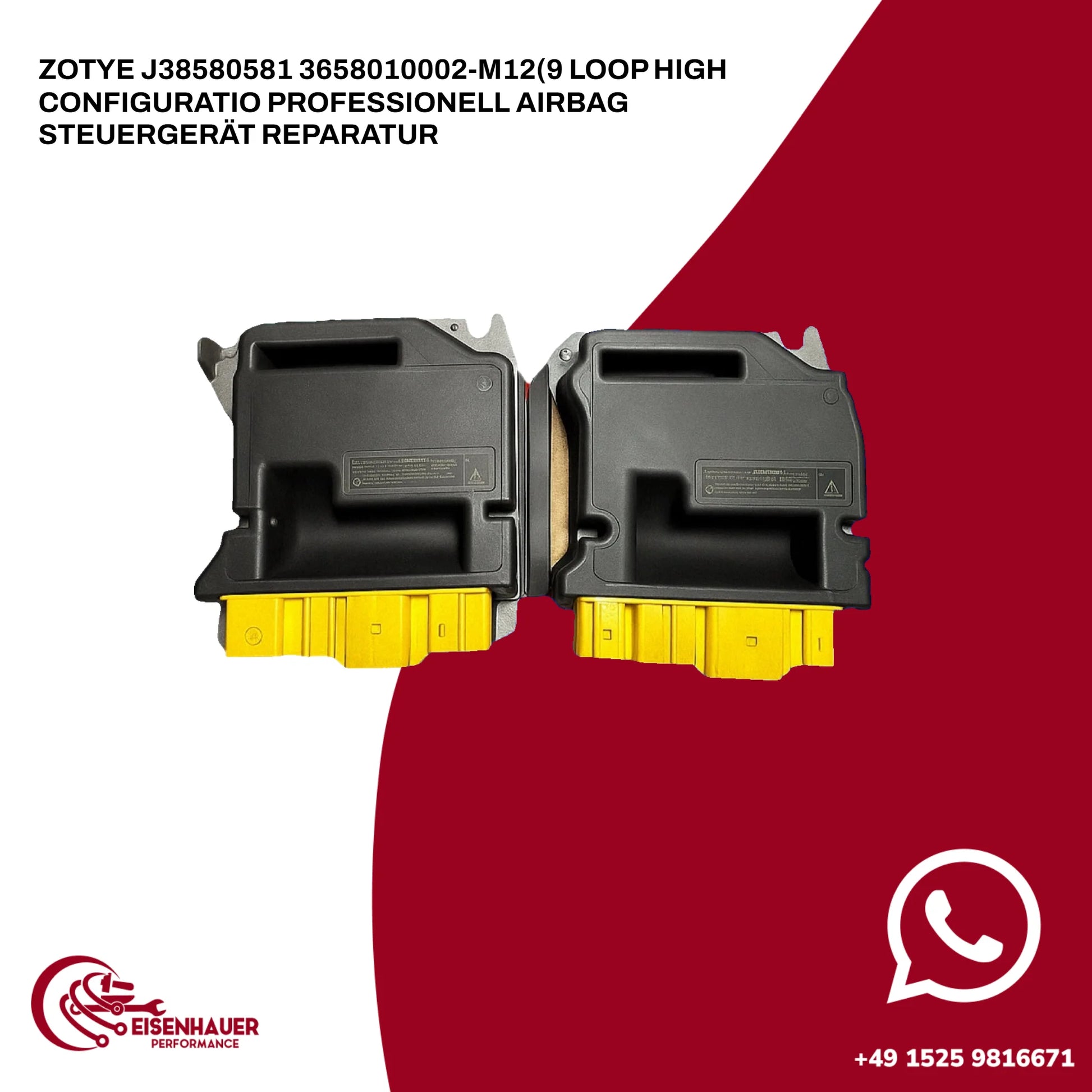 Zotye J38580581 3658010002-M12(9 Loop high configuratio Professionell Airbag Steuergerät Reparatur